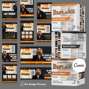 Black Friday (Orange) Canva Template