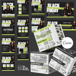 Black Friday (Lime) Canva Template