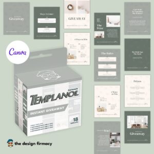 Instant Giveaway Carousel Canva Template