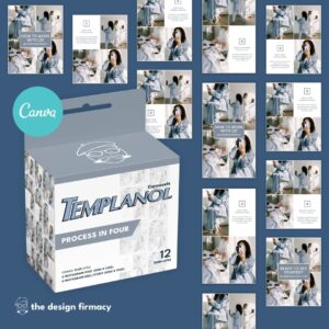 Process In Four Carousel Canva Template